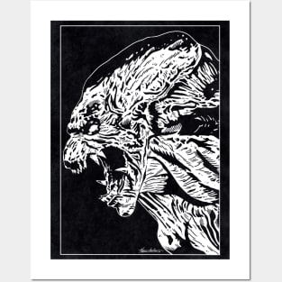 PUMPKINHEAD (Black anfìd White) Posters and Art